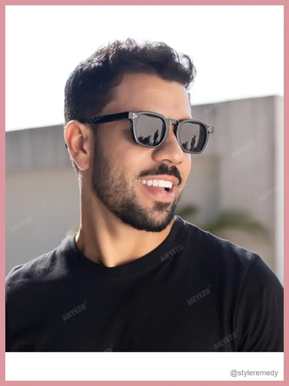 Retro Square Sunglasses for Women Men UV400 Protection Metal Frame Shades